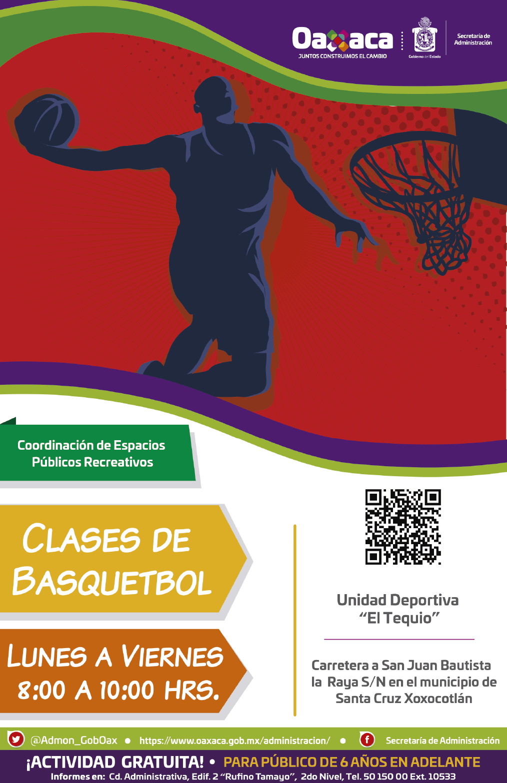 Clases de basquetbol – Secretaría de Administración