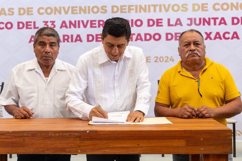 Junta de Conciliación Agraria abona a la paz y gobernabilidad de Oaxaca: Salomón Jara