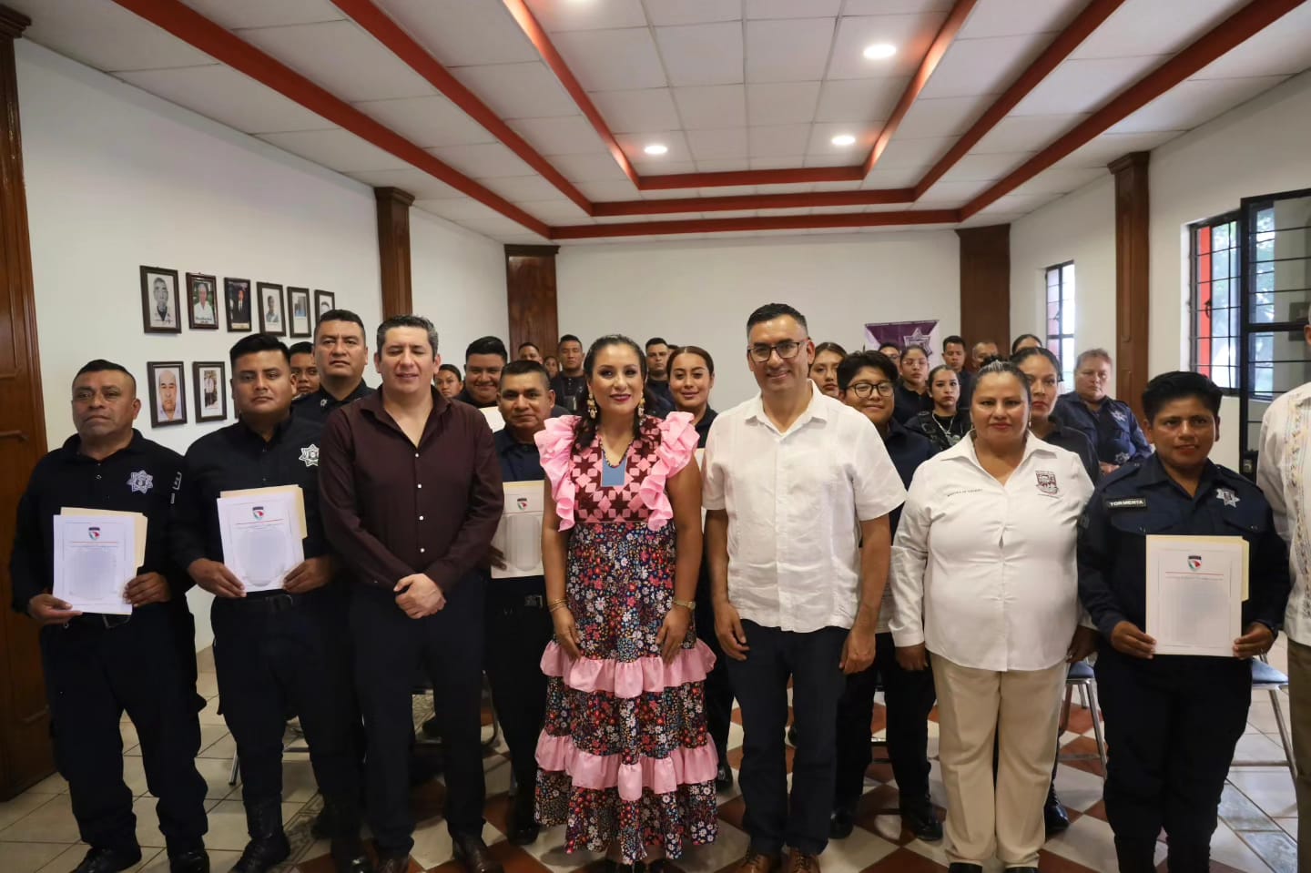 Por primera vez, SESESP certifica a policías municipales de San Antonio de la Cal